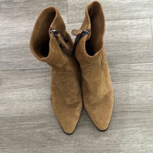 Stylish Tan Suede Women's Boots